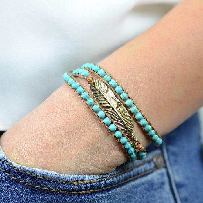 Bracelet Boho "Sagesse et Purification" - lespierresdubienetre