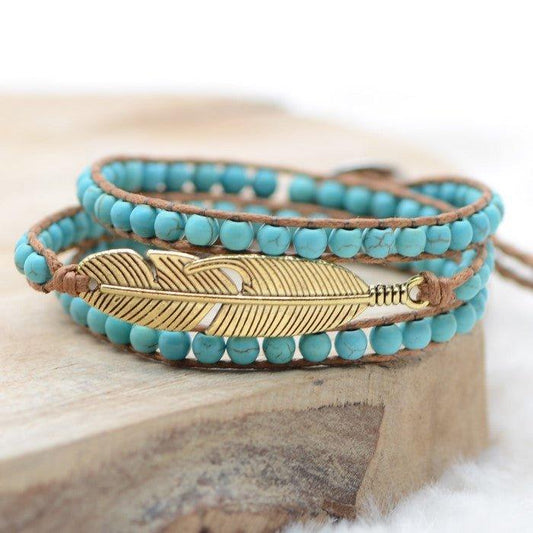 Bracelet Boho "Sagesse et Purification" - lespierresdubienetre