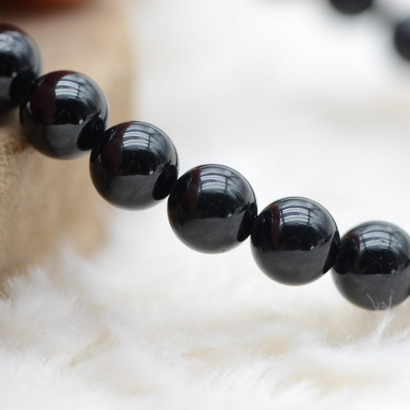 Bracelet "Bouclier" en Obsidienne - lespierresdubienetre