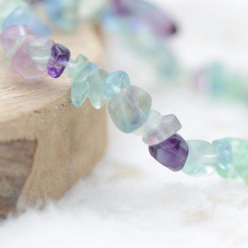 Bracelet "Concentration" en Fluorite Chip - lespierresdubienetre