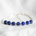Bracelet "Contrôle" en Lapis Lazuli & Argent 925 - Pièce de Bijouterie -
