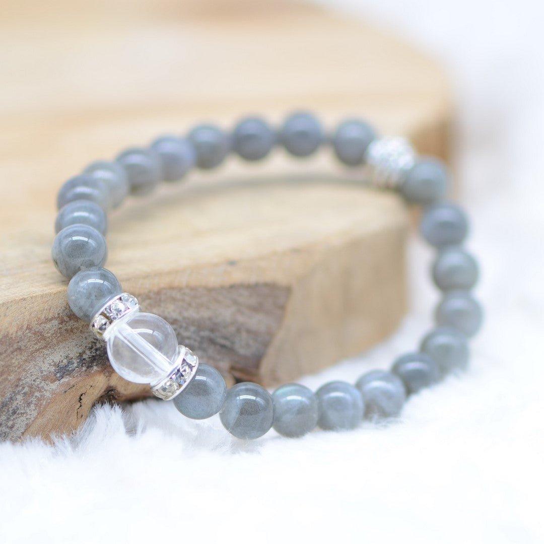 Bracelet Cristal "Protection" en Labradorite - lespierresdubienetre