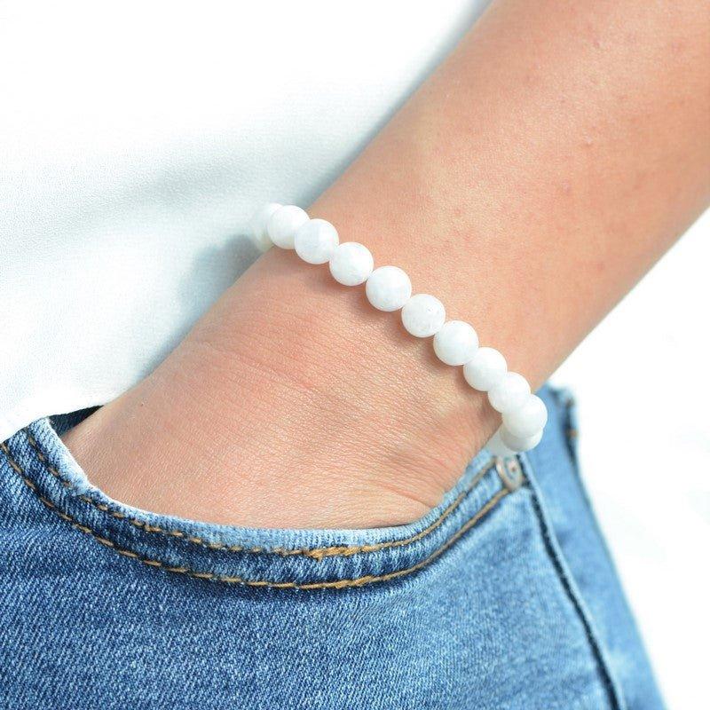 Bracelet "Féminité" en Pierre de Lune - lespierresdubienetre