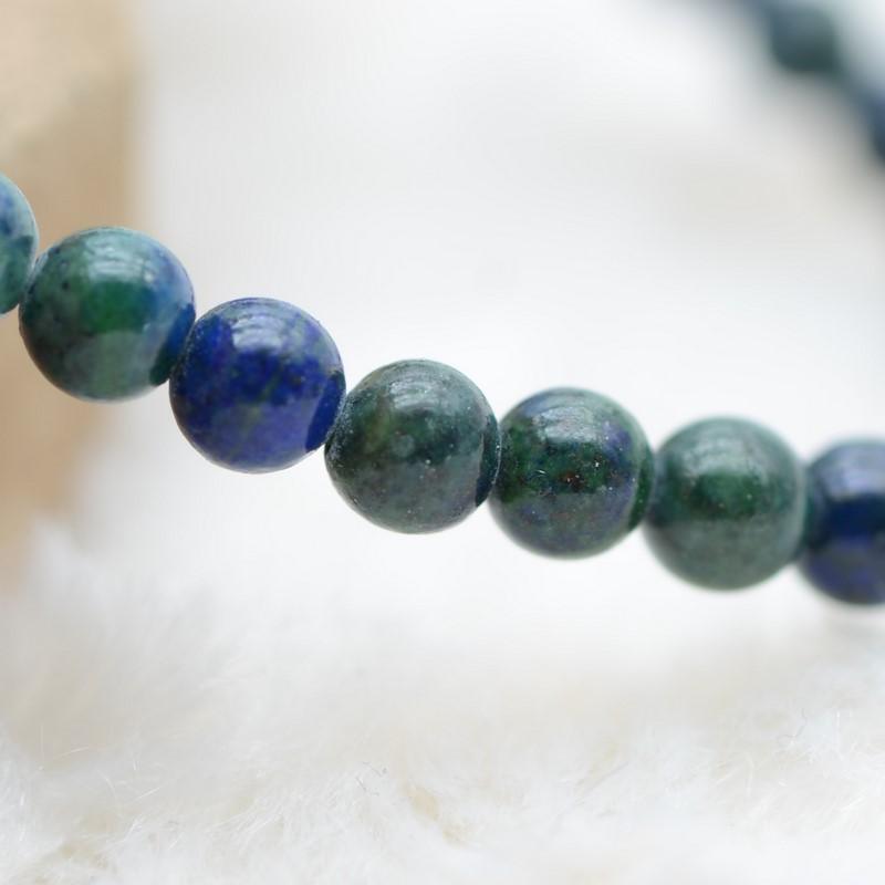 Bracelet "Libération" en Azurite-Malachite - lespierresdubienetre