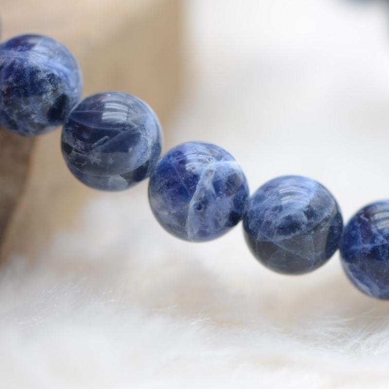 Bracelet "Maîtrise" en Sodalite - lespierresdubienetre