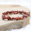 Bracelet "Protecteur" en Jaspe Rouge Chip