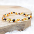 Bracelet "Guérison" en perles mix en Ambre roulé