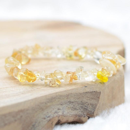 Bracelet "Réussite" en Citrine Chip - lespierresdubienetre