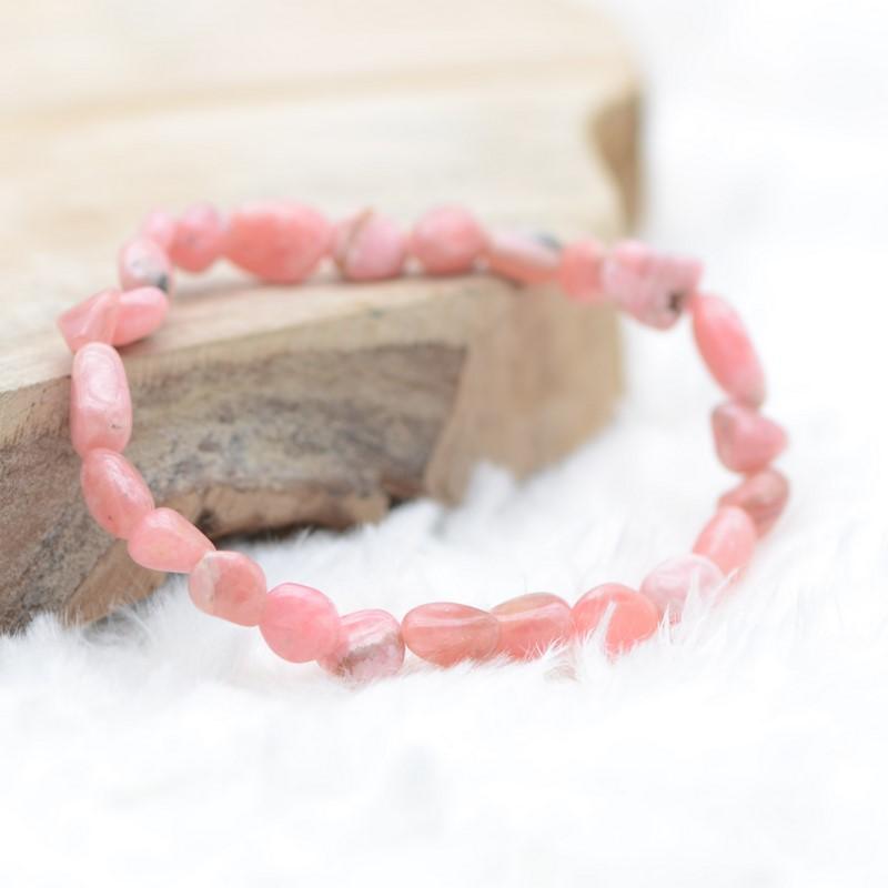 Bracelet roulé "Compassion" en Rhodochrosite - lespierresdubienetre