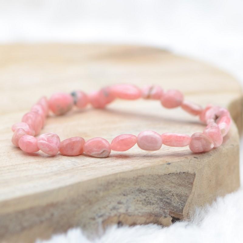 Bracelet roulé "Compassion" en Rhodochrosite - lespierresdubienetre