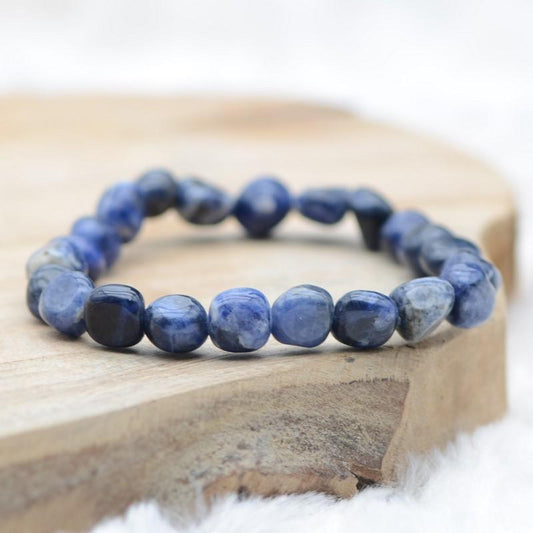 Bracelet roulé "Maîtrise" en Sodalite - lespierresdubienetre