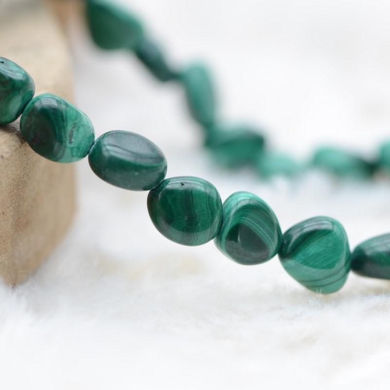 Bracelet roulé "Paix" en Malachite - lespierresdubienetre