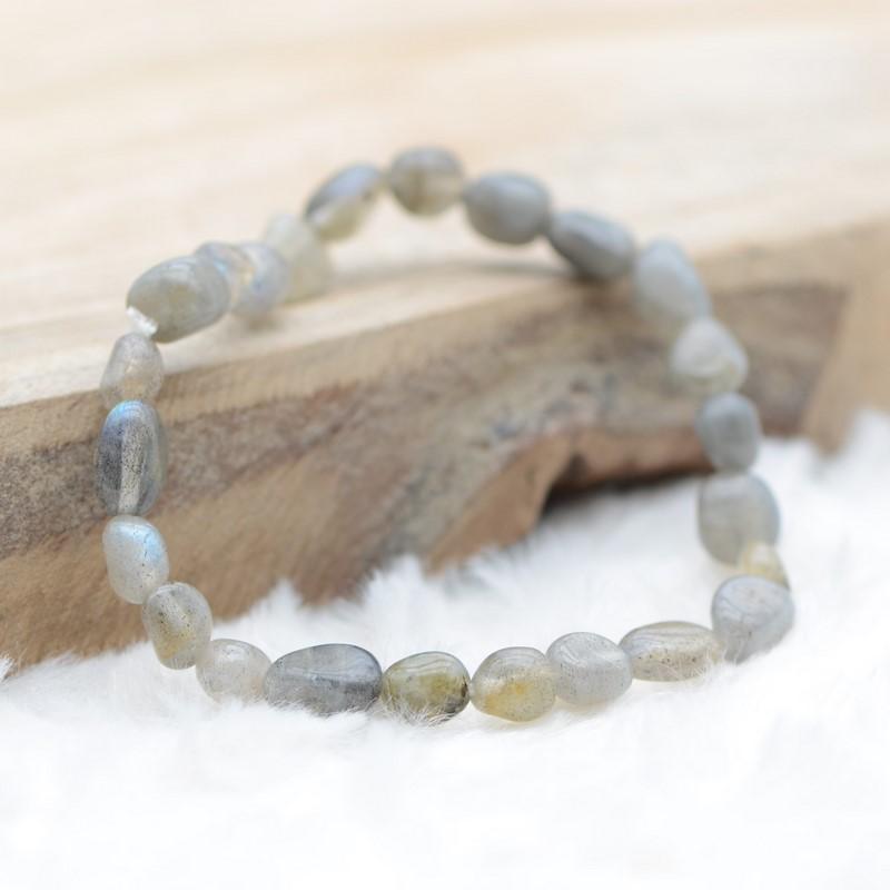 Bracelet roulé "Protection" en Labradorite - lespierresdubienetre