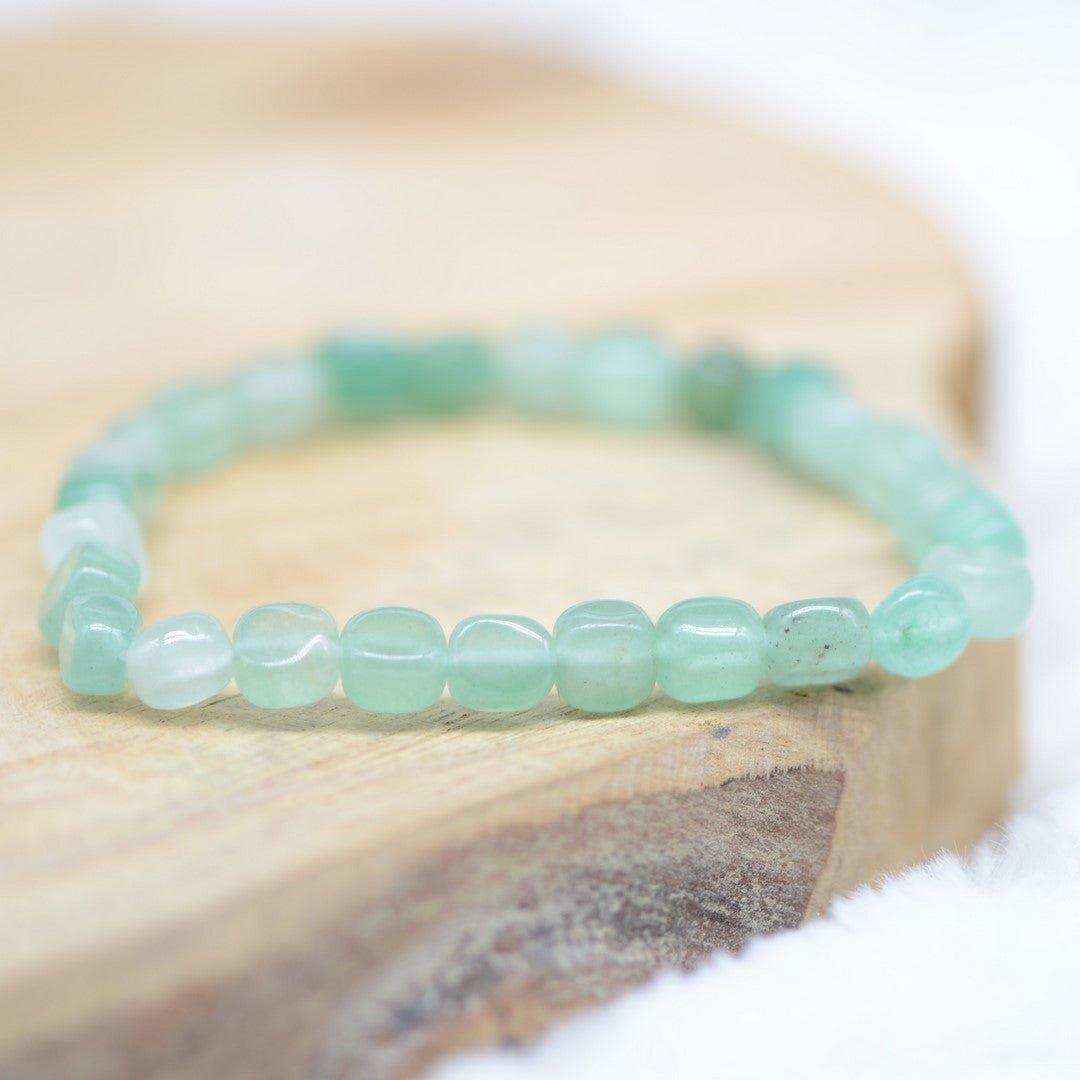 Bracelet roulé "Tranquillité" en Aventurine - lespierresdubienetre