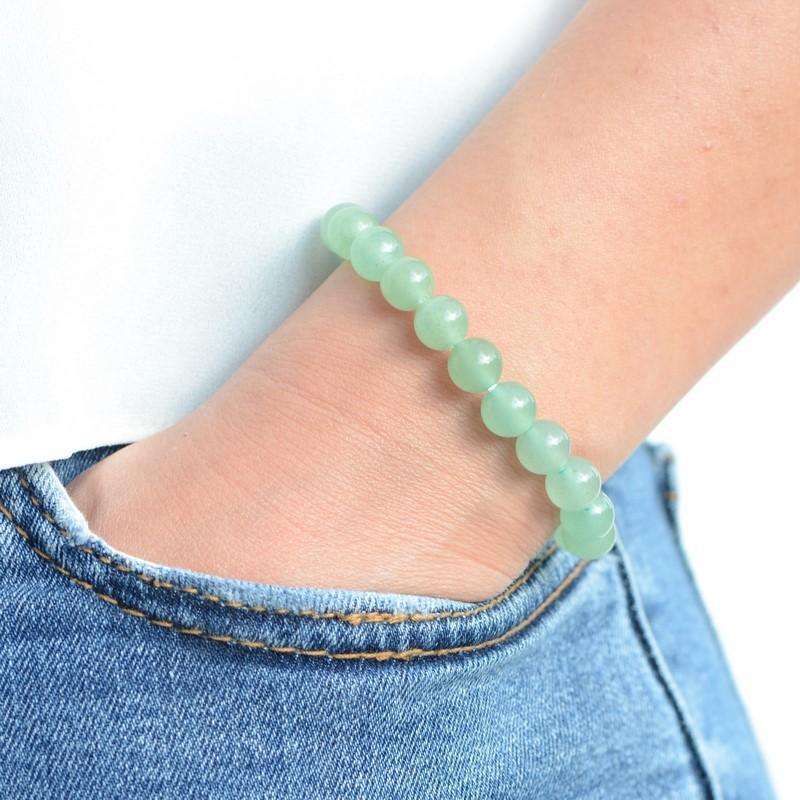 Bracelet "Tranquillité" en Aventurine - lespierresdubienetre