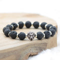 Bracelet Vipponah "Lion Style 2" en Pierre de Lave