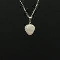 Pendentif "Amour" roulé en Quartz Rose