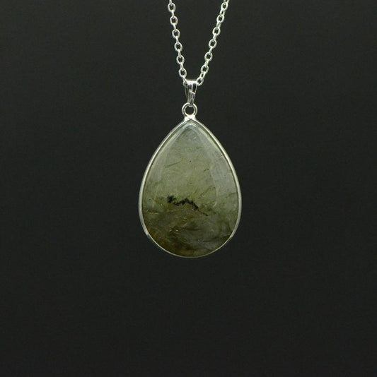 Pendentif "Protection" en Labradorite Goutte - lespierresdubienetre