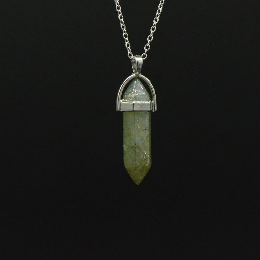 Pendentif "Protection" en Labradorite Pointe - lespierresdubienetre