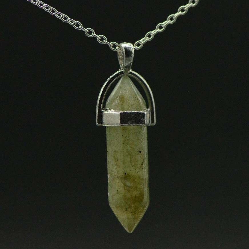 Pendentif "Protection" en Labradorite Pointe - lespierresdubienetre