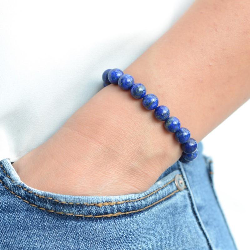 [PIÈCE RARE] Bracelet en Lapis Lazuli AA+ - lespierresdubienetre