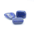 Pierre roulée "Contrôle" en Lapis Lazuli d'Afghanistan [RARE] (Lot de 2 pièces)