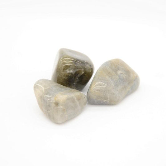 Pierre roulée "Protection" en Labradorite (Lot de 35-40g) - lespierresdubienetre