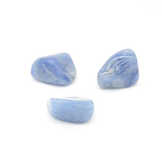 Pierre roulée "Tranquillité" en Aventurine Bleue (Lot de 20g) - lespierresdubienetre