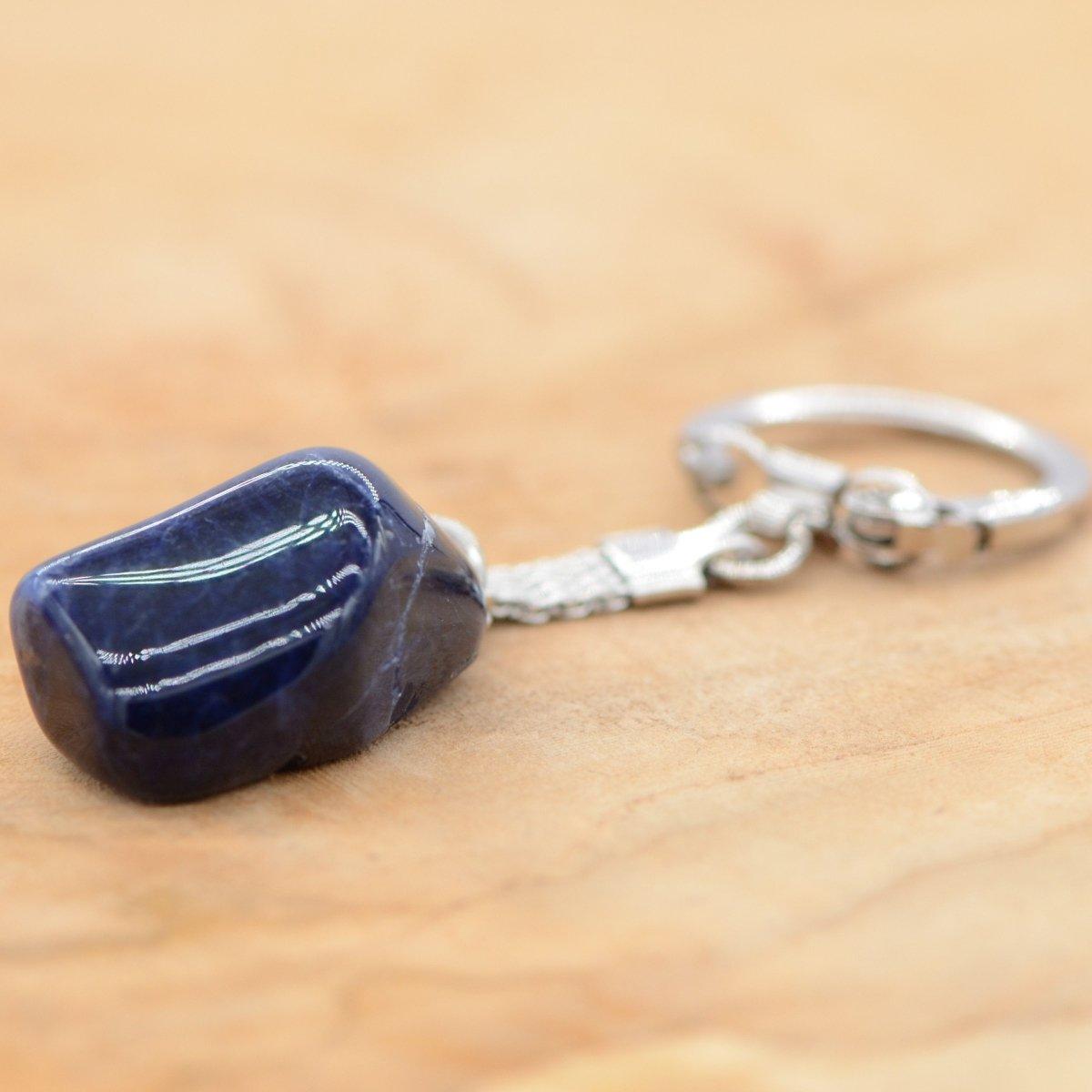 Porte-clés "Maitrise" en Sodalite - lespierresdubienetre